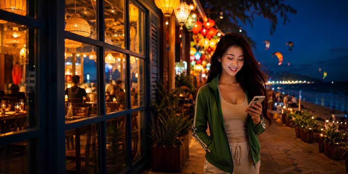 Người dùng tại Mũi Né xem kèo thể thao và thông tin tài khoản trên mobile